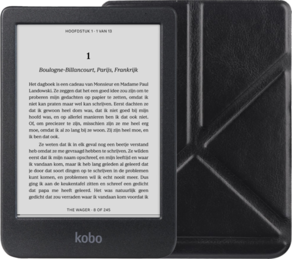 Kobo Clara BW Zwart + BlueBuilt Book Case Zwart